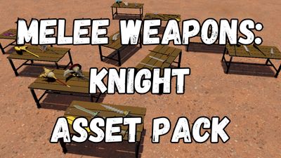 GameGuru MAX Low Poly Asset Pack - Knight Weapons Melee