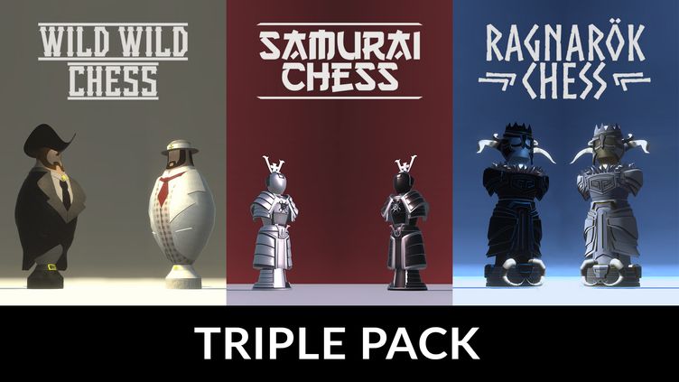 

Wild Wild + Samurai + Ragnarok Chess Pack